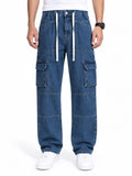 Men’s Blue Cargo Jeans