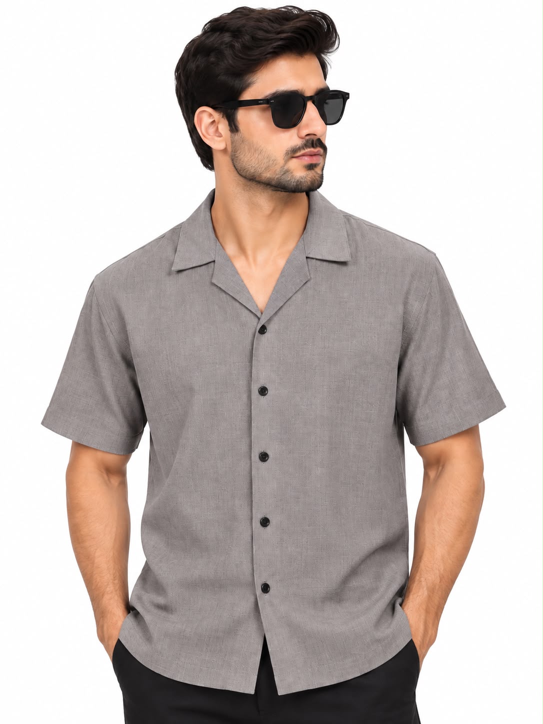 Men’s Cuban Collar 2-Piece Co-Ord Set